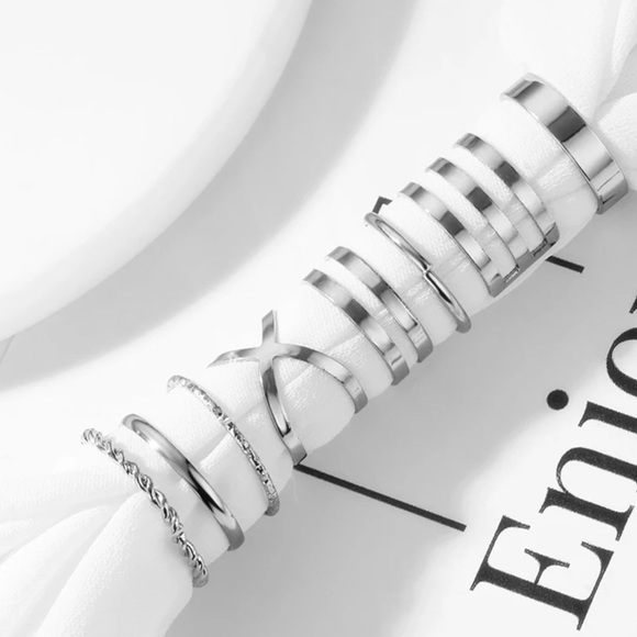 Gold & Silver Midi Knuckle Ring Set - Picture 5 of 7